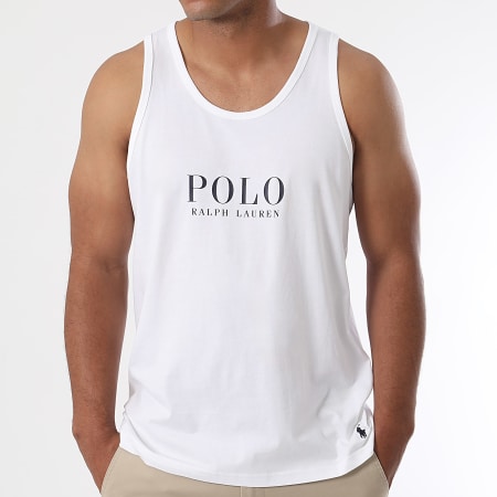 Polo Ralph Lauren - Camiseta de tirantes blanca con logotipo