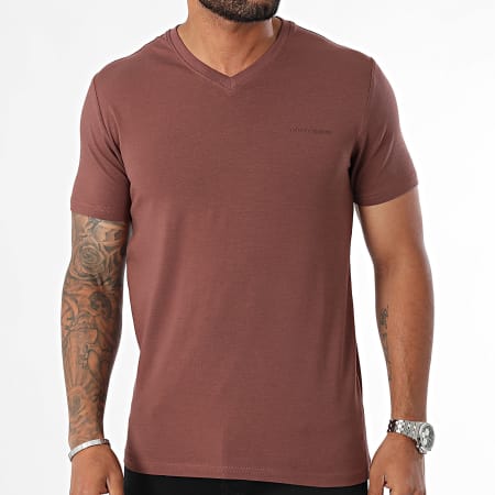 Teddy Smith - T-shirt met V-hals Tawax 11016800D Bruin