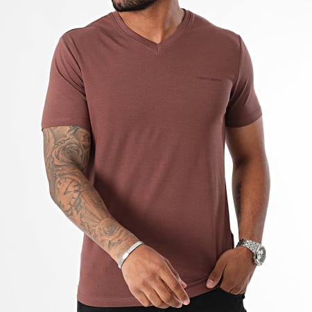 Teddy Smith - T-shirt met V-hals Tawax 11016800D Bruin