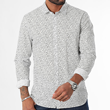 Teddy Smith - Camicia a maniche lunghe 10711547D Bianco Floreale