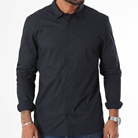 Teddy Smith - Camisa Manga Larga 10711547D Azul Marino