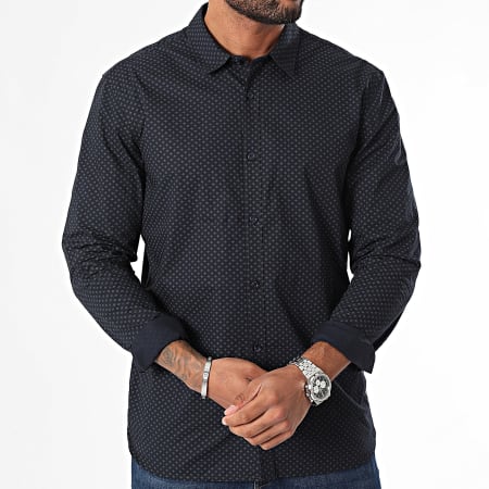 Teddy Smith - Camisa Manga Larga 10711547D Azul Marino