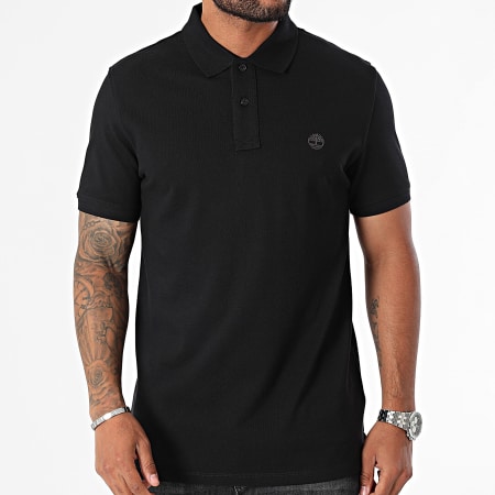 Timberland - Polo Manga Corta Piqué Manga Corta A6VDP Negro