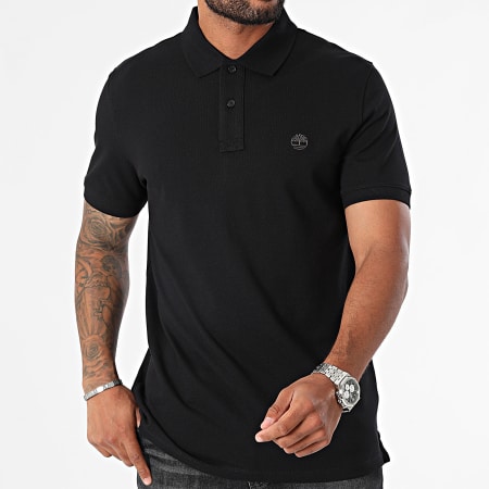 Timberland - Polo Manga Corta Piqué Manga Corta A6VDP Negro