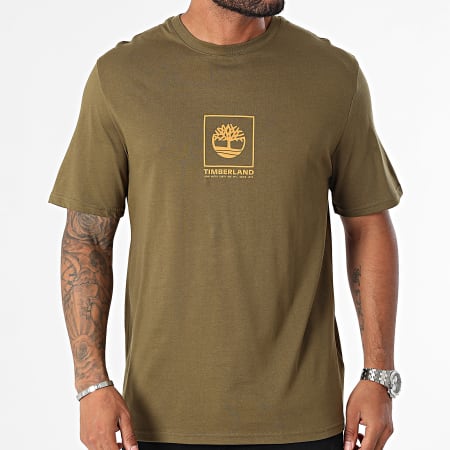 Timberland - T-shirts A6X8E Kaki Groen