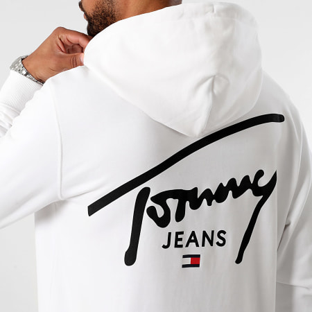 Tommy Jeans - Felpa con cappuccio grafica Entry 9229 Bianco