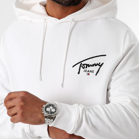 Tommy Jeans - Sudadera con capucha Entry Graphic 9229 Blanca