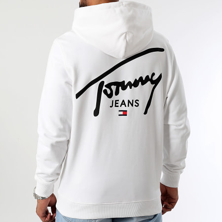 Tommy Jeans - Sudadera con capucha Entry Graphic 9229 Blanca