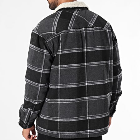 Tommy Jeans - Giacca Check Sherpa 9652 Grigio Antracite