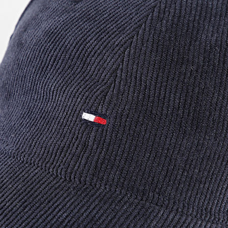 Tommy Hilfiger - Casquette Flag Corduroy Soft 6 Panel 2757 Bleu Marine