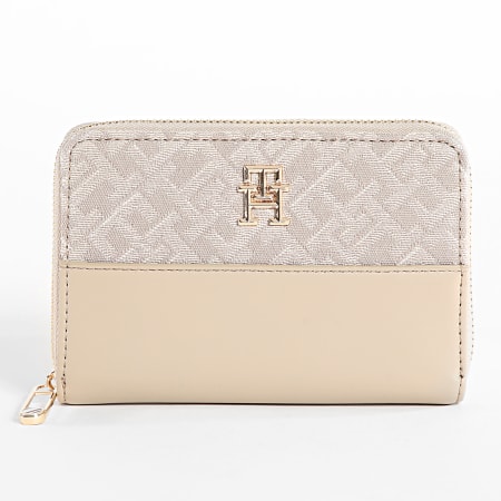 Tommy Hilfiger - Portafoglio Jacquard da donna 7153 Beige