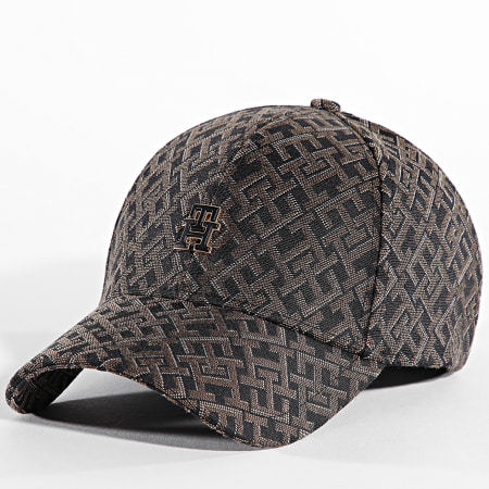 Tommy Hilfiger - Casquette Femme Monogram Jacquard 6627 Noir Marron