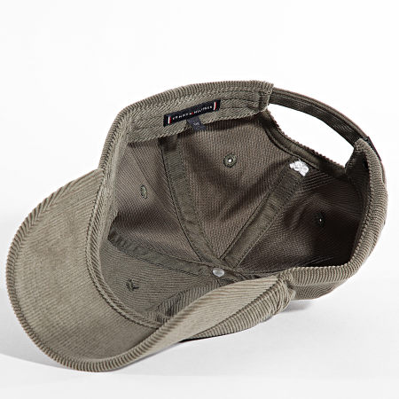 Tommy Hilfiger - Casquette Flag Corduroy Soft 6 Panel 2757 Vert Kaki