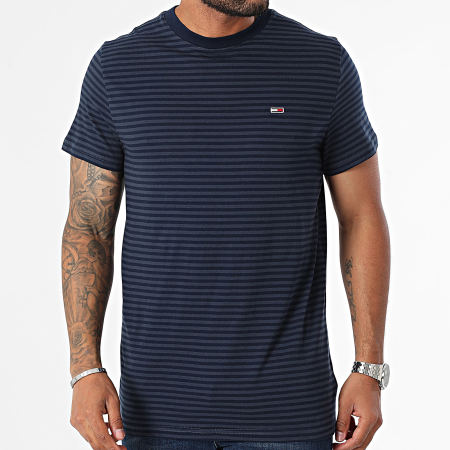 Tommy Jeans - Entry Stripe Slim Tee Shirt 9723 Azul Marino