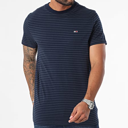 Tommy Jeans - Entry Stripe Slim Tee Shirt 9723 blu navy