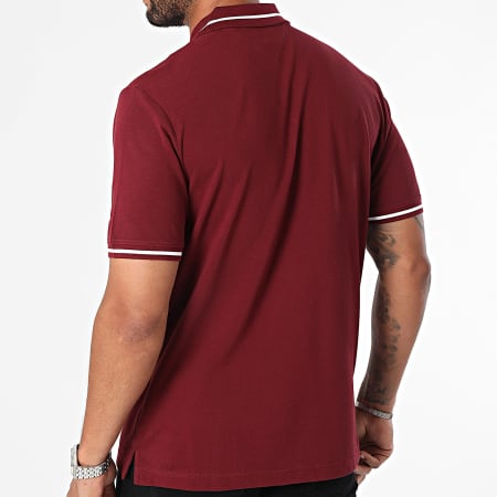 Tommy Jeans - Polo manica corta con punta 0745 Bordeaux