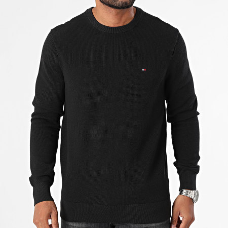 Tommy Hilfiger - Struttura essenziale 6347 Maglia nera