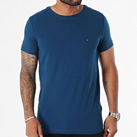 Tommy Hilfiger - Slank T-shirt met stretch 0800 Donkerblauw