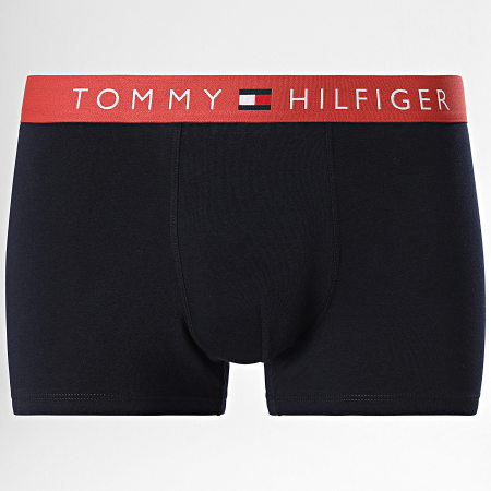 Tommy Hilfiger - Lot De 3 Boxers Trunk 3181 Bleu Marine Blanc Orange