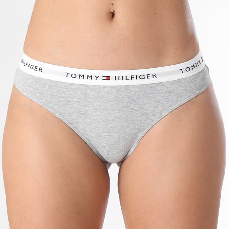 Tommy Hilfiger - Set De 3 Tangas Mujer 5530 Blanco Gris Heather Negro