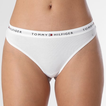 Tommy Hilfiger - Set De 3 Tangas Mujer 5530 Blanco Gris Heather Negro