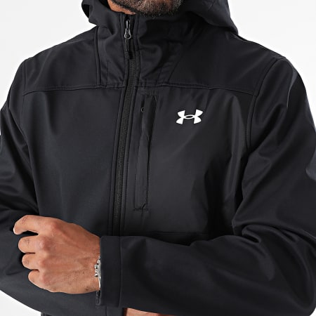 Under Armour - Giacca con cappuccio e zip Shield 1371587 Nero