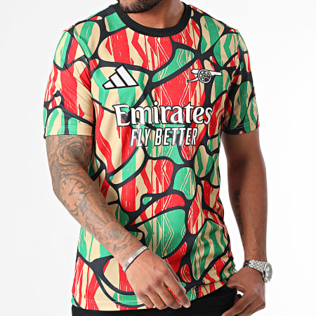 Adidas Performance - Camiseta de fútbol del Arsenal FC IS9996 Rojo Verde Beige