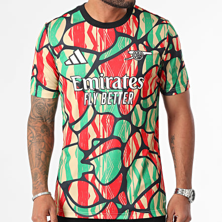 Adidas Performance - Camiseta de fútbol del Arsenal FC IS9996 Rojo Verde Beige