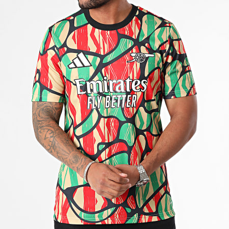 Adidas Performance - Camiseta de fútbol del Arsenal FC IS9996 Rojo Verde Beige