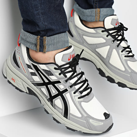 Asics - Gel Venture 6 Sneakers 1203A652 Crème Zwart