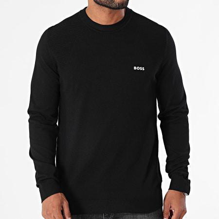 BOSS - Sudadera Momentum Lite de cuello redondo 50520692 Negro