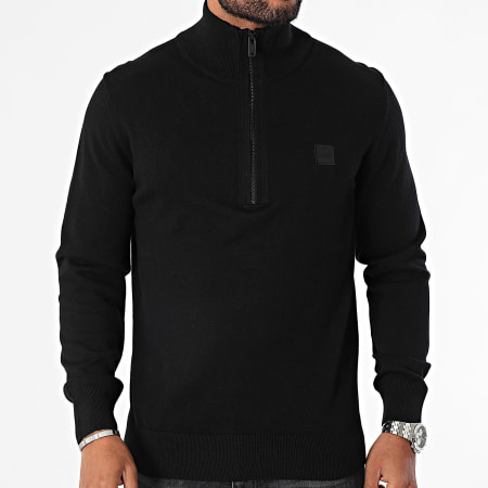 BOSS - Kanobix Sweater met rits 50494387 Zwart