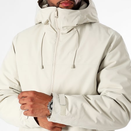 Calvin Klein - Lichtgewicht Parka met Capuchon 6431 Beige