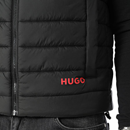 HUGO - Breneto 2431 Piumino con cappuccio senza maniche 50517872 Nero