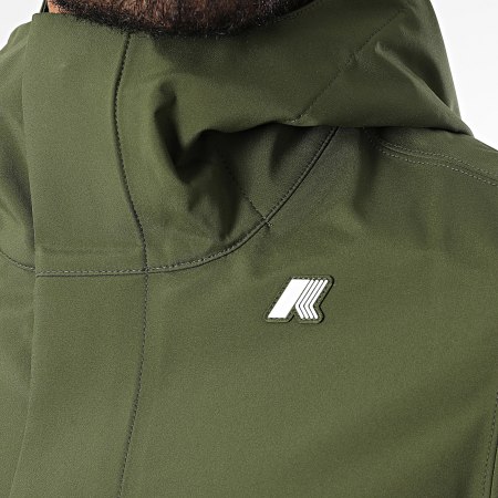 K-Way - Parka Thomas Bonded con cappuccio K7126WW Verde Khaki