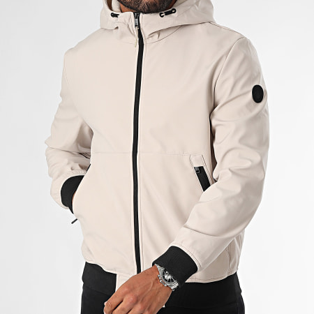 Only And Sons - Bowie Beige Hooded Zip Jacket