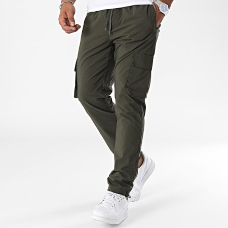 Only And Sons - Common Slim Khaki Groene Cargo Broek