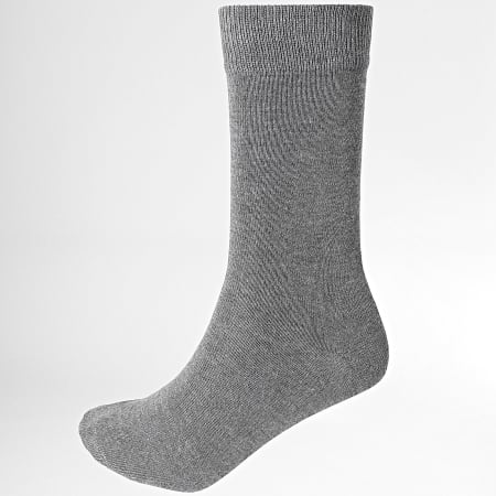 Only And Sons - 5 Pares Calcetines Riley Bambus Basic Negro Gris Heather Blanco