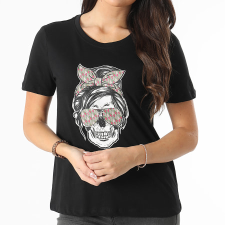 Only - Camiseta mujer Stella Life Negra