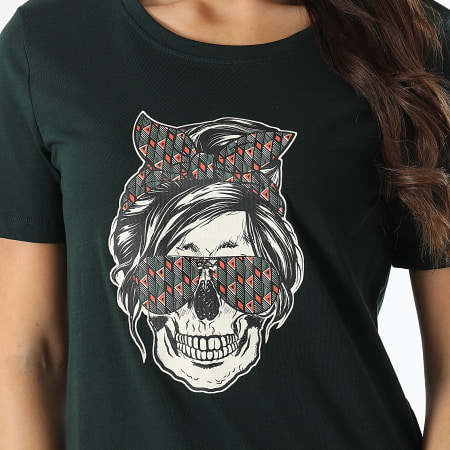 Only - Camiseta mujer Stella Life Verde oscuro