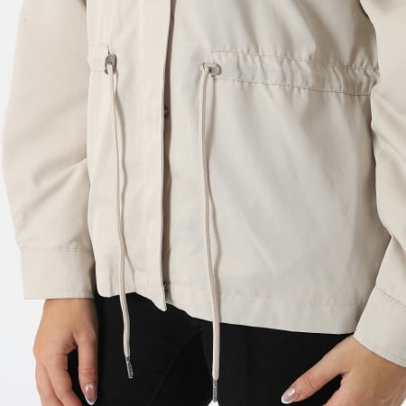 Only - Parka donna Chloe beige con cappuccio