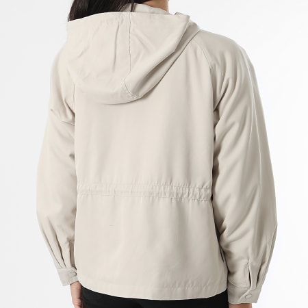 Only - Parka con capucha Chloe Beige, Mujer