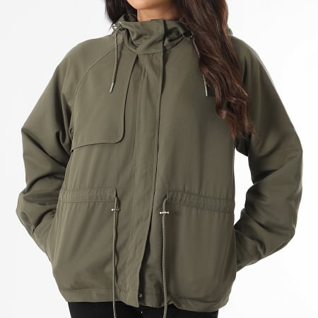 Only - Chloe Parka con Capucha Mujer Caqui Verde