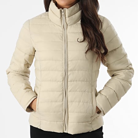 Only - Chaqueta de pluma New Tahoe Beige, mujer