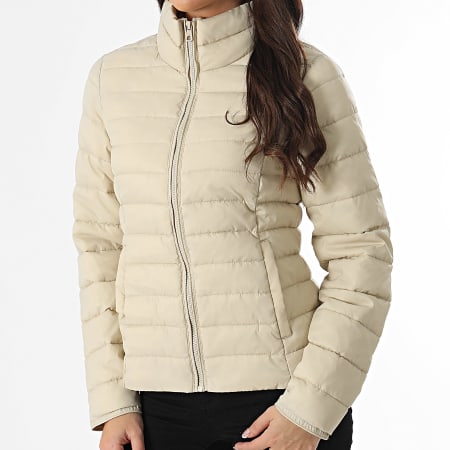 Only - Chaqueta de pluma New Tahoe Beige, mujer