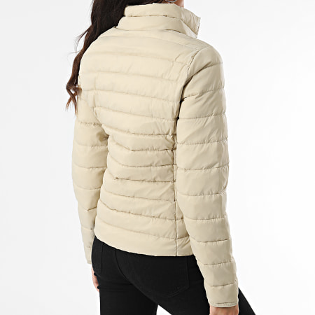 Only - Chaqueta de pluma New Tahoe Beige, mujer