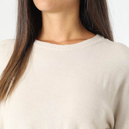 Only - Sweater met mouwen in beige