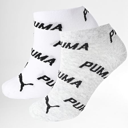 Puma - Confezione da 2 paia di calzini 100000953 Bianco Grigio Heather