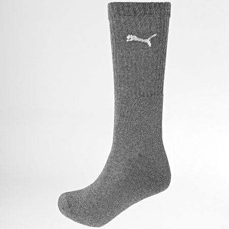 Puma - Lot De 3 Paires De Chaussettes Regular Crew 7312 Gris Chiné