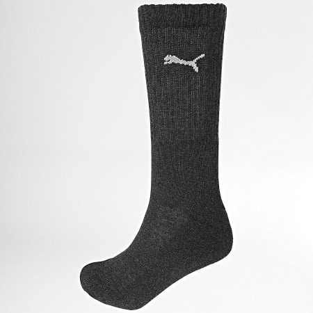 Puma - Lote de 3 Pares de Calcetines Regular Crew 7312 Gris Moteado